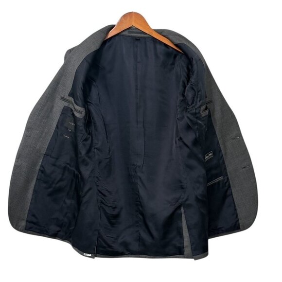 J.Crew Men's Ludlow Tollegno 1900 Italian Wool Blazer Sport Coat Gray Size 38R - Picture 7 of 16